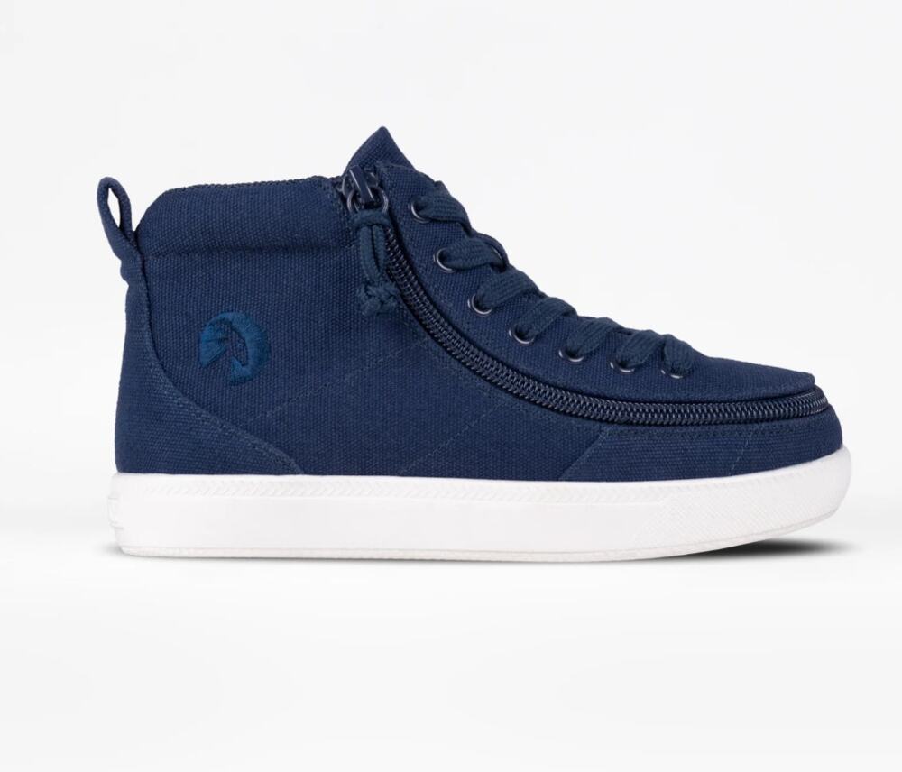 Billy Big Kids Classic MDR High Top Sneaker Size 9 EU 41 Navy Blue NIB